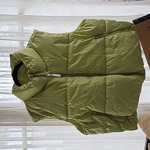 Old Navy XL Petite lime Green Puffer Vest